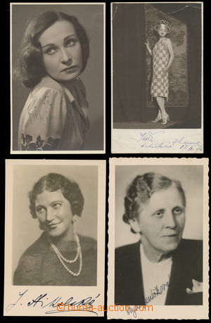 160618 - 1926-1950 HEREČKY  comp. 4 pcs of photo postcard known here