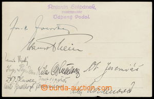 160632 - 1935 HUDBA  pohlednice s podpisy skladatelů i hudebních kr