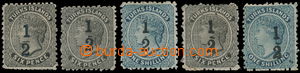 160832 - 1881 SG.7-9, Královna Viktorie ½P/6P černá a ½P