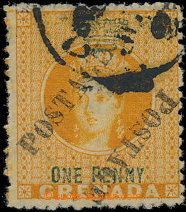 160838 - 1883 SG.29a, Provizorium půlené Královna Viktorie (Chalon