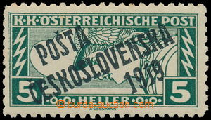 160874 -  Pof.58Ba, Express stamp - rectangle 5h green, line perforat
