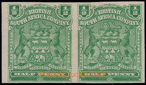 160876 - 1898-1908 SG.75ab, Znak 1/2P zelená, vodorovná 2-páska, N