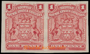 160877 - 1898-1908 SG.78b, Znak 1P červená, 2-páska, NEZOUBKOVANÁ