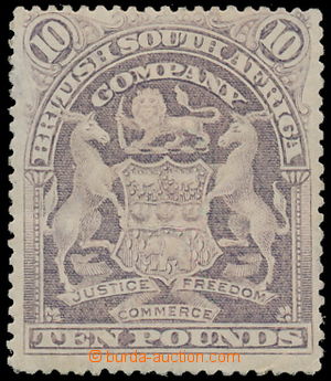 160878 - 1898-1908 SG.93, Znak £10 světle fialová (lilac); vod