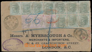 160881 - 1895 R-dopis do Londýna (na listu z exponátu), vyfr. zn. S