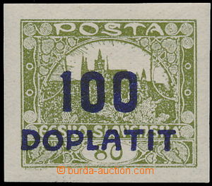 160887 - 1922 Pof.DL24a, Postage Due - overprint issue Hradcany 100/8