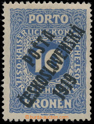 160951 -  Pof.82, Doplatní - malé číslice 10K modrá, I. typ pře