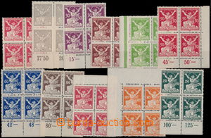 160969 -  Pof.151-161, 20h - 250, complete set in blocks of four, all