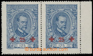 161087 -  Pof.172ST + plate variety,  T. G. Masaryk 125h blue, horizo