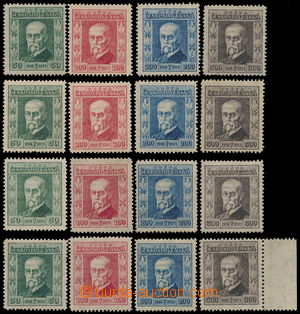 161111 - 1923 Pof.176-179, Masaryk 50h - 300h, 4 série, kompletní s