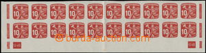161152 - 1945 Pof.NV24, Novinové 10h červená, celý dolní 20-pás