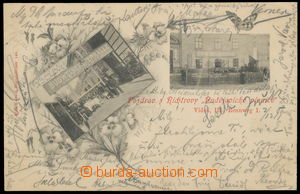 161194 - 1899 WIEN - 2-okénková koláž, Pozdrav z Richtrovy Buděj