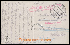 161208 - 1938 pohlednice zaslaná přes PP č.17 ze dne 5.X.38 do ji