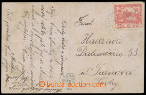 161233 - 1918 CDS TEMNICE 30/12 18, early usage values 10h red on Ppc
