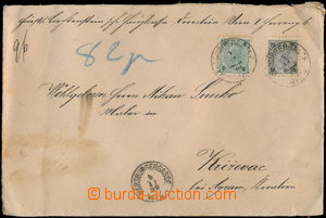 161257 - 1890 R-dopis jako Cenné psaní, zasláno z Ředitelství Li