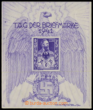 161265 - 1941 TAG DER BRIEFMARKE 1941 - pseudoaršík se stylizovanou
