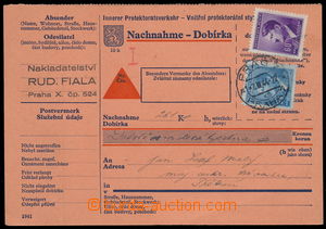 161332 - 1944 COF3, second part dobírkového card 10h, uprated with 
