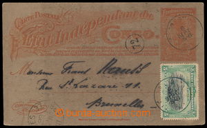161377 - 1920 dopisnice 10c Etat Independant du Congo zaslaná do Bru