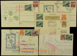 161383 - 1925-27 comp. 5 pcs of airmail entires, from that 3 pcs of c