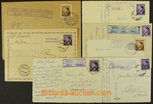 161476 - 1943-45 comp. 7 pcs of entires with postal agency pmk., cont