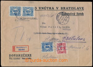 161505 - 1942 court letter, postal-charge paid Postage due stamps., 3