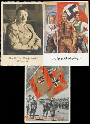 161574 - 1938-39 comp. 3 pcs of propagandistic picture-postcards: Hei