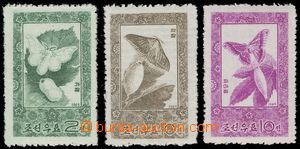 161578 - 1969 Mi.639-641, Motýli, kompletní série; kat. 75€