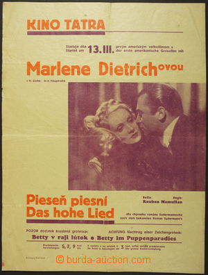 161735 - 1940 DIETRICH Marlene Magdalene (1901–1992), film poster t