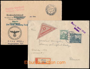 161743 - 1940 comp. 2 pcs of Bohemian and Moravian entires, 1x Reg an
