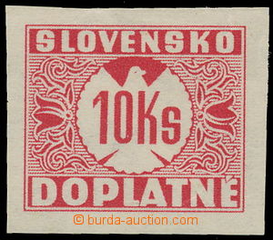 161746 - 1939 Alb.ND11Y, 10 Koruna red, imperforated; exp. by Gilbert