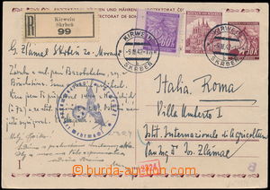 161751 - 1942 CDV14 I, mezinárodní dopisnice 1,50K Lipové listy, I
