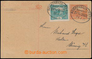 161755 - 1920 oválné razítko německé přeshraniční VLP, REICHE