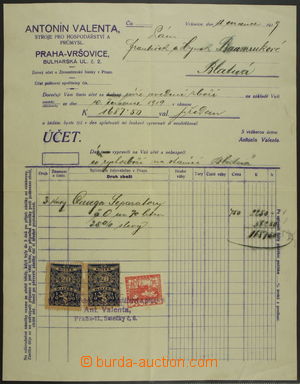 161757 - 1919 FISKÁLNÍ POUŽITÍ  výplatní poštovní zn. Hradča