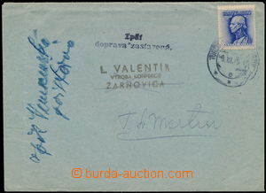 161773 - 1945 TRANSPORT ZASTAVENA  letter returned back - crossing fr