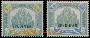 161793 - 1896-98 SG.78, 79, hodnoty £3 + £5 s přetiskem SP