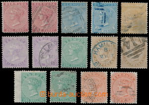 161800 - 1865-92 SG.2-8, 11,19-20, sestava 14ks klasických známek K