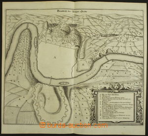 161817 - 1648 30 YEARS WAR  map of besieged Prague by Sweden army und