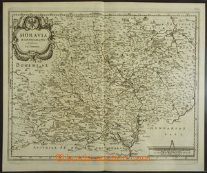 161818 - 1650 KOMENSKÉHO MAPA MORAVY  mapa Markrabství moravského 
