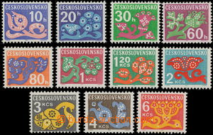 161822 - 1971 Pof.D92xb-103xb, Doplatní - květy, kompletní série 
