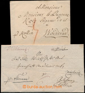 161892 - 1770, 1801 dopis z Prahy s tarifem 4Kr placeným adresátem 