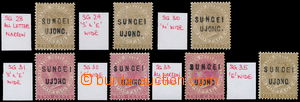 161918 - 1883-1884 SUNGEI UJONG, SG.28-33, 35, Queen Victoria Straits