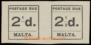 161948 - 1925 SG.D5a, pair of Postage-due 2½P, on left OMITTED n