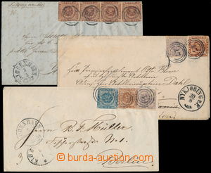 161955 - 1853-61 [COLLECTIONS]  compilation of 32 folded letters and 