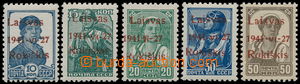 161979 - 1941 LITAUEN  Mi.2-6, lokální vydání ROKIŠKIS, 5ks zn. 