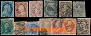 161980 - 1857-82 comp. of 13 chosen used classical stamps of various 