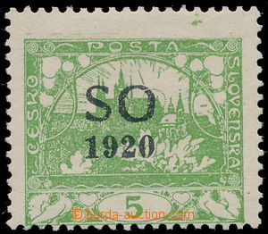 161990 -  Pof.SO(3)N, unissued 5h light green, comb perforation 11