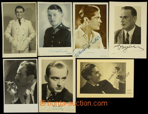 162064 - 1930-42 ACTORS comp. 7 pcs of photo postcard with signatures
