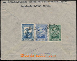162067 - 1939 airmail letter to Protectorate, franked on back sidewit