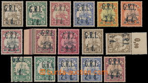 162198 - 1914 BRITSKÁ OKUPACE, SG.101-109, 16ks, přetisky G.R.I. na