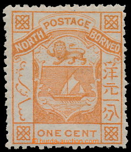 162205 - 1886 SG.9, Coat of arms 1C orange, very fine, with certifica
